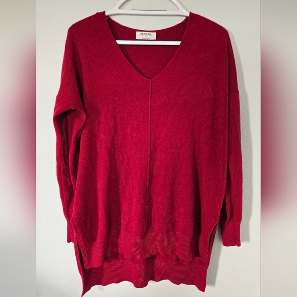 Zenana Red sweater Size Small - Picture 1 of 5